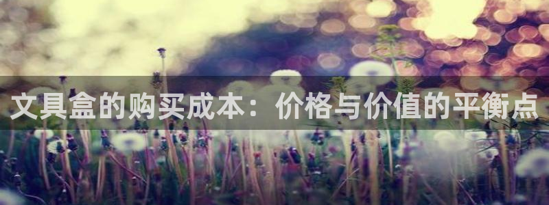 卧龙娱乐能出款吗：文具盒的购买成本：价格