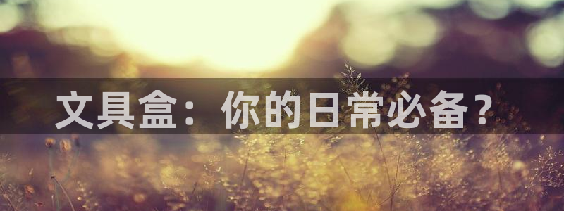 卧龙娱乐是不是骗子：文具盒：你的日常必备