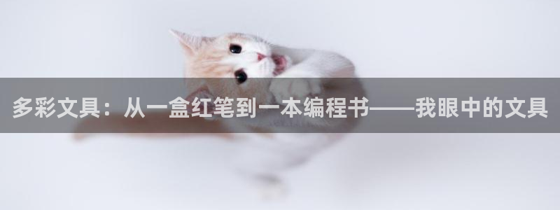 卧龙娱乐左：多彩文具：从一盒红笔到一本编